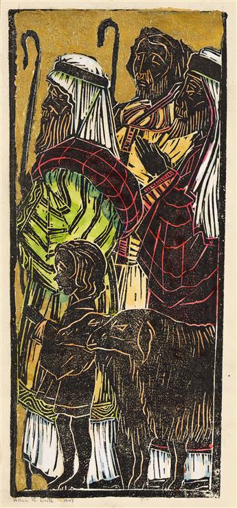 ALLAN ROHAN CRITE (1910 - 2007) Untitled (Nativity Triptych).